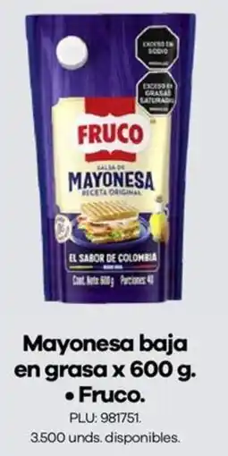 Carulla Fruco mayonesa baja en grasa oferta