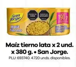 Carulla San jorge maíz tierno lata oferta