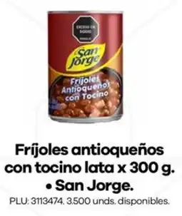 Carulla San jorge frijoles antioqueños con tocino lata oferta