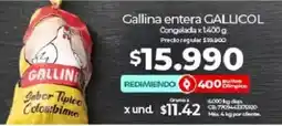 Olímpica Gallicol gallina entera oferta