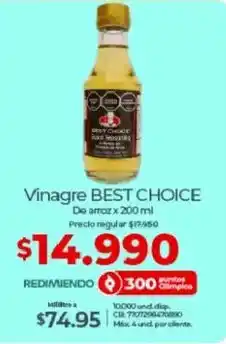 Olímpica Best choice vinagre oferta
