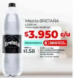 Olímpica Bretaña mezcla oferta