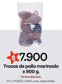 Carulla Trozos de pollo marinado oferta