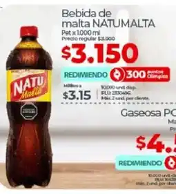 Olímpica Natumalta bebida de malta oferta