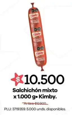 Carulla kimby salchichón mixto oferta