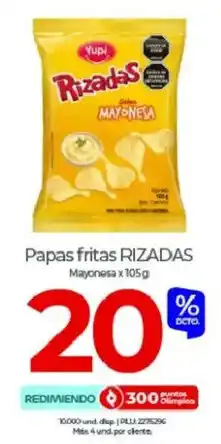 Olímpica Rizadas papas fritas oferta