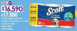 Jumbo Scott cuidado completo papel higiénico oferta