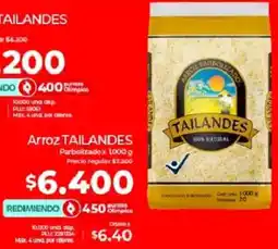 Olímpica Tailandes arroz oferta