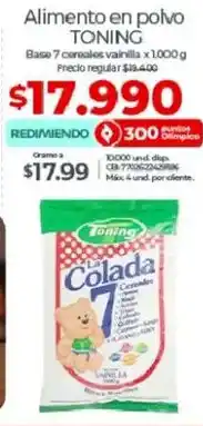 Olímpica Toning alimento en polvo oferta