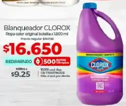 Olímpica Clorox blanqueador oferta