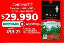 Olímpica Matiz café escarlata molido oferta