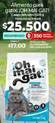 Olímpica ¡oh mai gat! alimento para gatos oferta