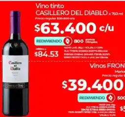 Olímpica Casillero del diablo vino tinto oferta
