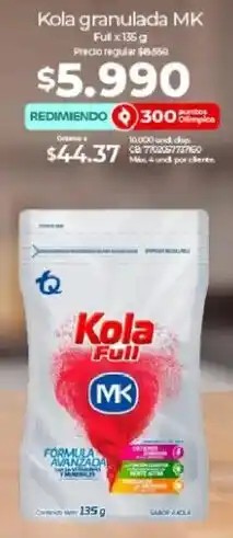 Olímpica Kola granulada MK oferta