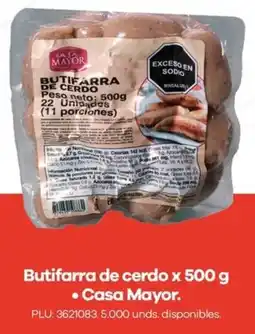 Carulla Casa mayor butifarra de cerdo oferta