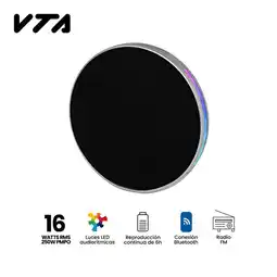 Falabella Parlante Recargable 16W Rms Bt Fm Luces Led Zither oferta