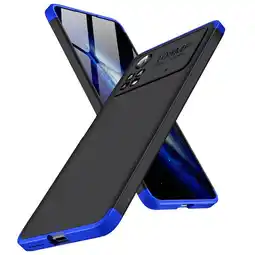 Falabella Funda Carcasa Estuche Protector Para Poco X4 PRO Negro con Azul oferta