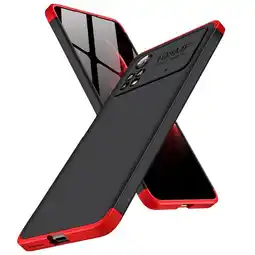 Falabella Funda Carcasa Estuche Protector Para Poco X4 PRO Negro con Rojo oferta