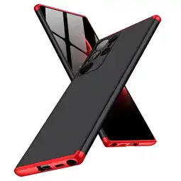 Falabella Funda Carcasa Estuche Protector Para Samsung S22 Ultra Negro Rojo oferta