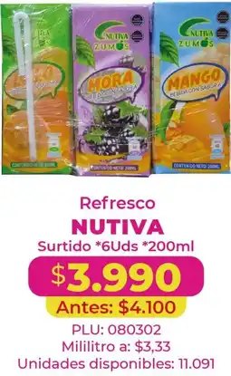 Belalcazar Refresco nutiva oferta