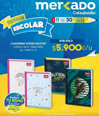 Cuaderno Scribe Master 100H