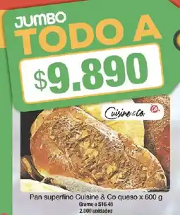Jumbo Cuisine & Co. pan superfino queso oferta