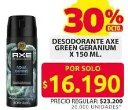 Ara Axe green geranium desodorante oferta