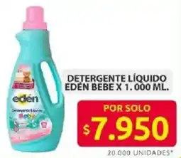 Ara Eden detergente líquido bebe oferta