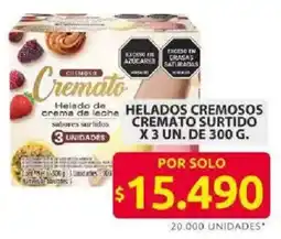 Ara Cremato helado de crema de leche oferta