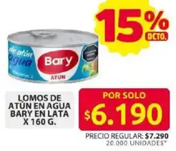 Ara Bary lomos de atun en agua oferta