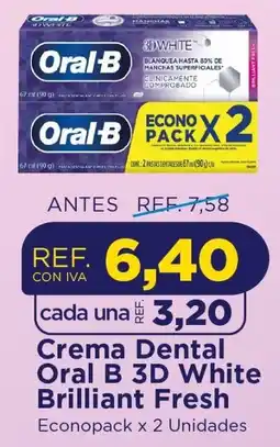 FarmaTodo Oral B 3D white brilliant fresh oferta