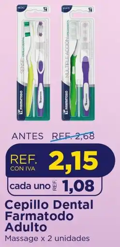 FarmaTodo Cepillo dental farmatodo adulto oferta
