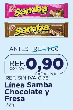 FarmaTodo Samba chocolate y fresa oferta