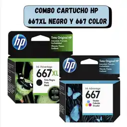 Falabella JUEGO CARTUCHOS 667XL NEGRO-667 TRICOLOR oferta