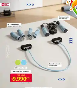Ara Set X 2 ejercitadores/ Cuerda para saltar/ Banda de resistencia oferta