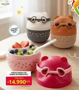 Ara Portacomida con diseño de animalitos oferta