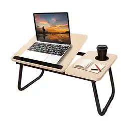 Falabella Mesa de Cama para Computador Multifuncional Plegable Natural oferta