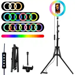 Falabella Aro De Luz Led Regulable 26cm Rgb Móvil Cámaras Trípode oferta