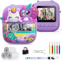 Falabella Cámara Instantánea Digital Selfie Para Niños Unicornio oferta