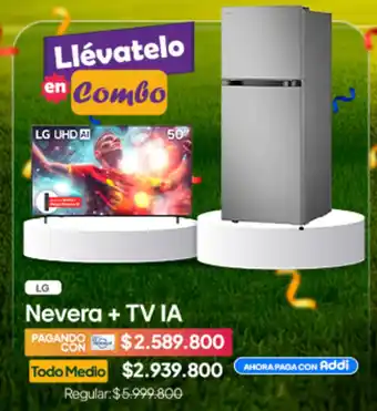 LG Nevera + TV IA