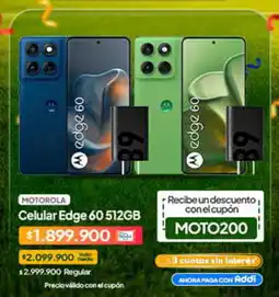 Jumbo Motorola Edge 60 celular oferta