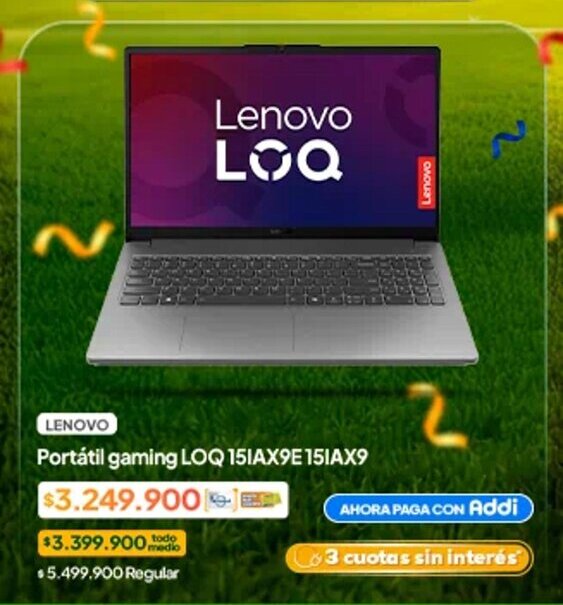 Jumbo Lenovo LOQ portatil gaming oferta