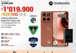 Metro Celular Motorola Edge 60 Fusion 5G Compatibilidad Red: 5G oferta