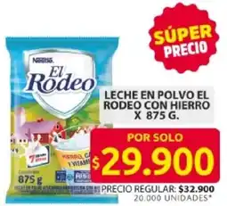Ara El rodeo leche en polvo con hierro oferta