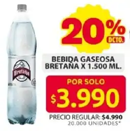 Ara Bretaña bebida gaseosa oferta