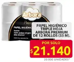 Ara Arbora premium papel higiénico triple hoja oferta