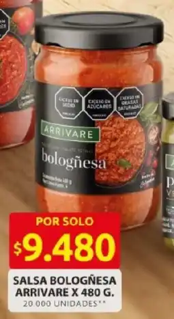Ara Arrivare salsa bologñesa oferta