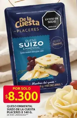Ara De la cuesta queso emmental suizo placeres oferta
