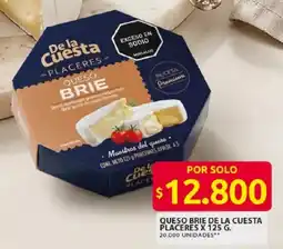Ara De la cuesta placeres queso brie oferta