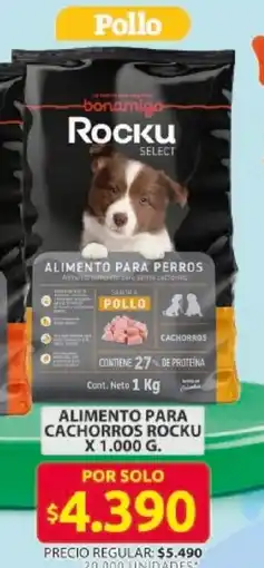 Ara Rocku alimento para cachorros oferta